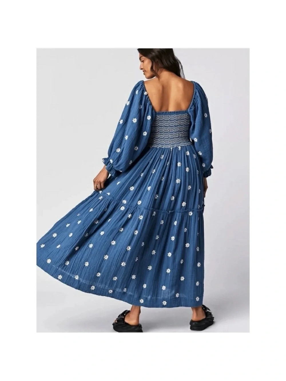 Free People Dahlia Embroidered Gown Maxi dress - Picture 2 of 12